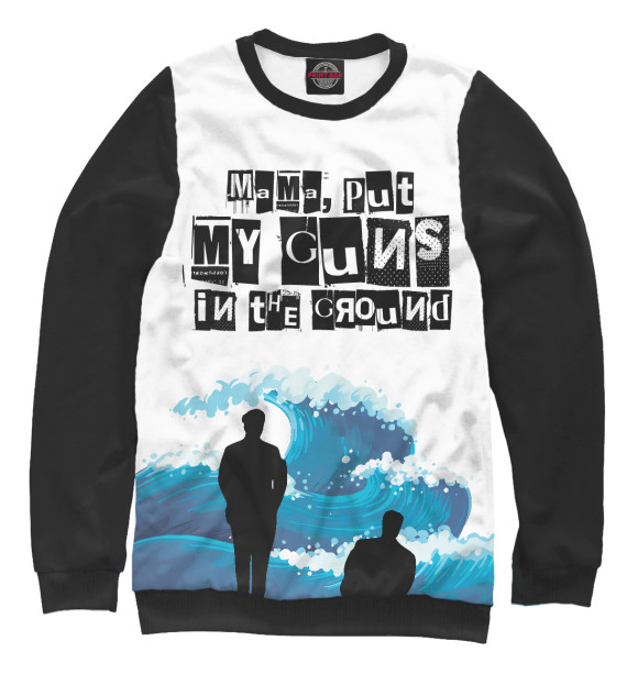 Мужской свитшот с изображением Достучаться до небес цвета Белый