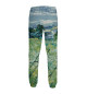 Мужские спортивные штаны Ван Гог. Зеленое пшеничное поле с кипарисом
