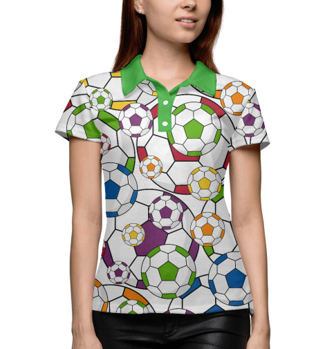 

Поло Print Bar, Белый, Футбол