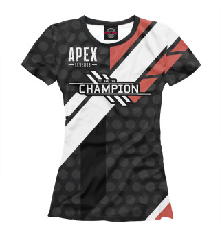Футболка для девочек Apex legends we are the champion