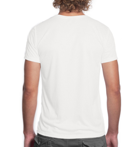 Мужская футболка с изображением Мыслить как преступник цвета Белый