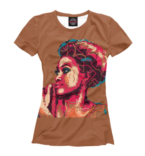 

Футболки Print Bar, Белый, African Girl