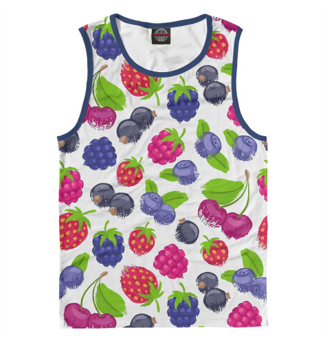 

Майки Print Bar, Белый, Ягоды