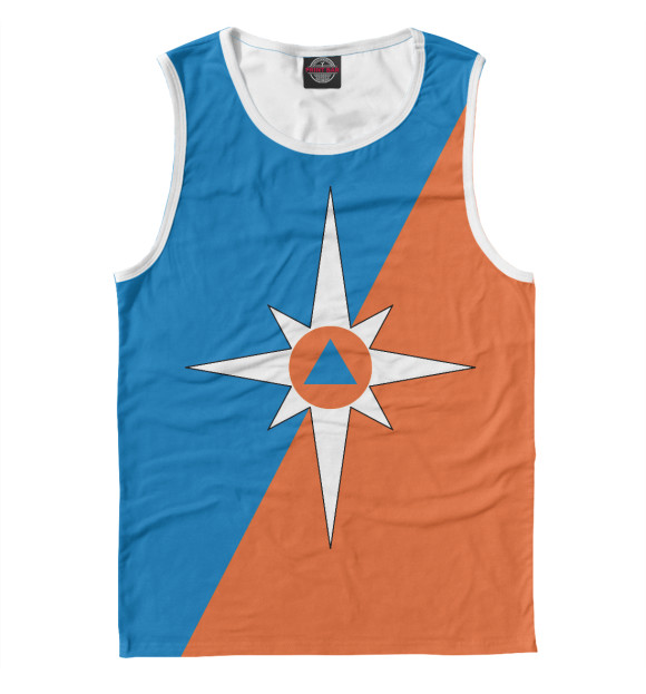 Майка для мальчика с изображением МЧС РОССИИ цвета Белый