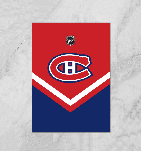Плакат с изображением Montreal Canadiens цвета Белый