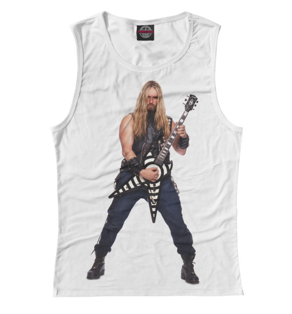 Майка для девочки с изображением Zakk Wylde цвета Белый