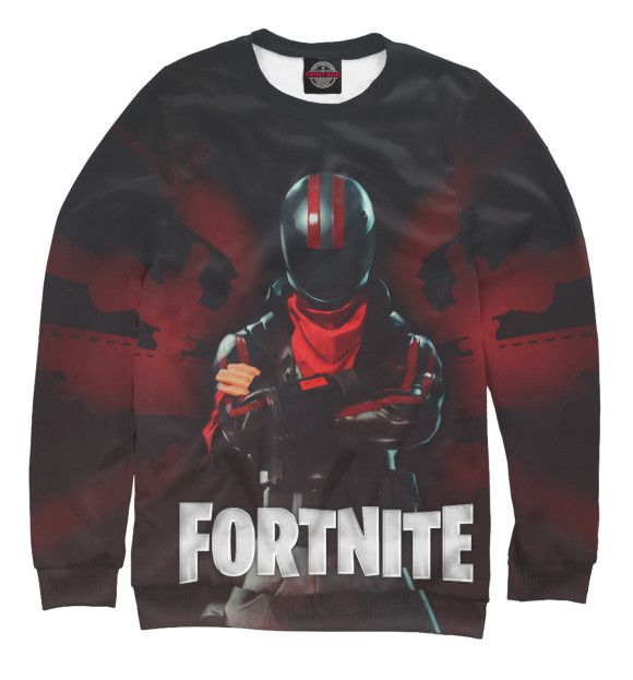 Женский свитшот с изображением FORTNITE цвета Белый