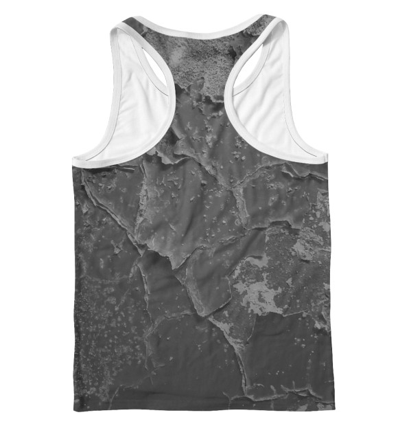 Мужская майка-борцовка с изображением Wall цвета Белый