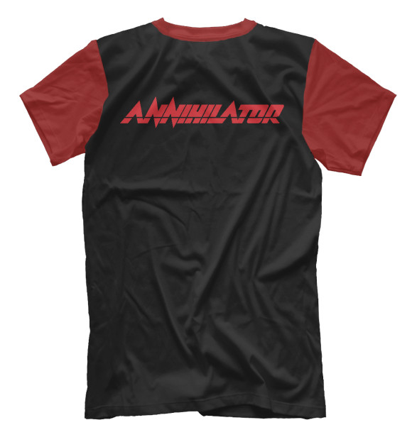 Мужская футболка с изображением Annihilator цвета Белый