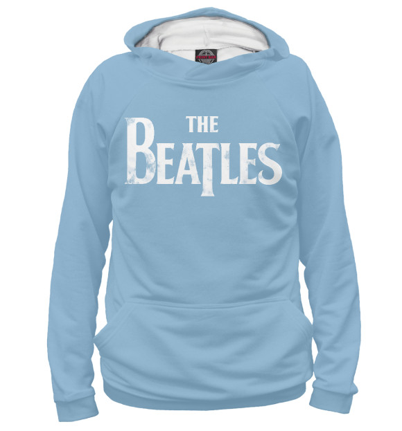Женское худи с изображением The Beatles - lonely hearts цвета Белый