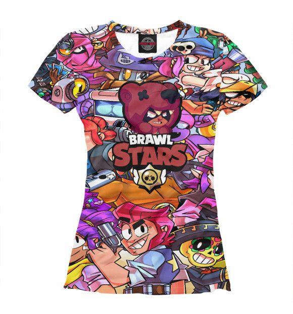 Футболка для девочек с изображением Brawl Stars Jessie цвета Белый