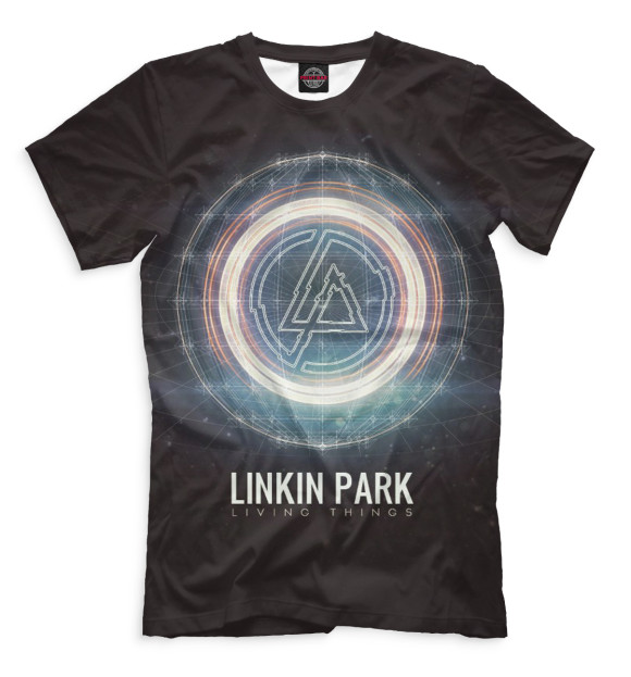 Мужская футболка с изображением Linkin Park цвета Черный