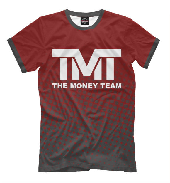 Мужская футболка с изображением TMT бокс цвета Темно-бордовый