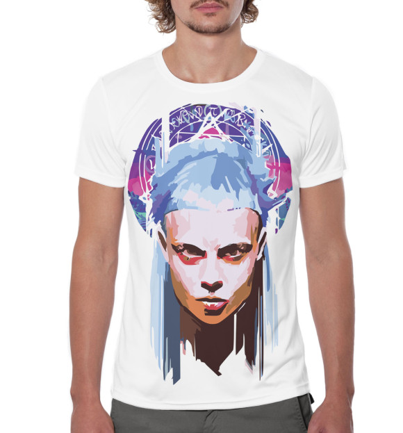 Мужская футболка с изображением Die Antwoord цвета Белый