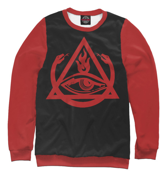 Свитшот для мальчиков с изображением Triad symbol цвета Белый