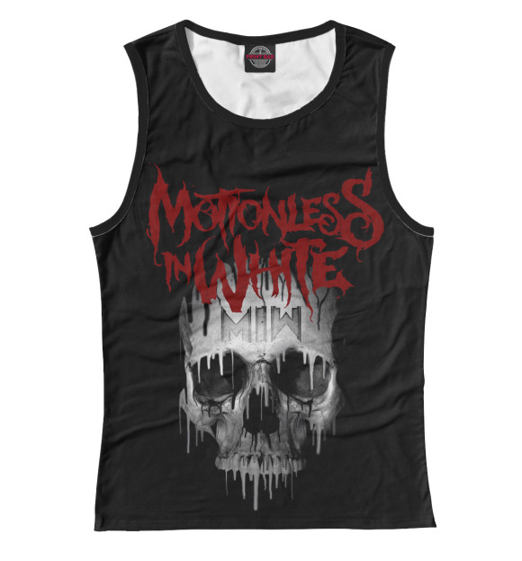 Майка для девочки с изображением Motionless In White цвета Белый