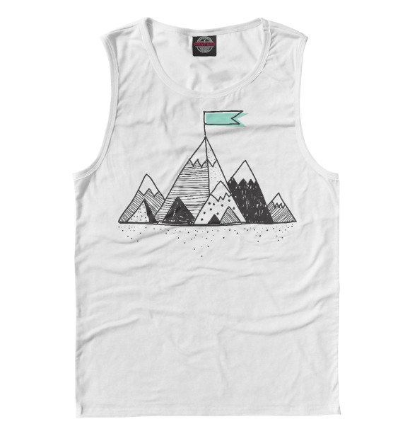 Майка для мальчика с изображением Покорение эвереста цвета Белый