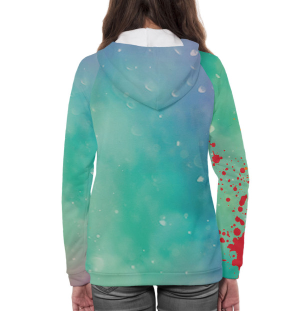 Женское худи с изображением Дональд Трамп цвета Белый