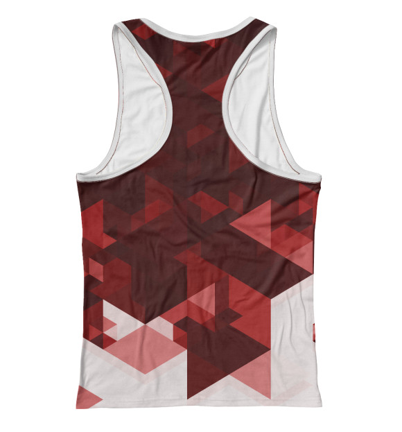 Женская майка-борцовка с изображением Roma FC Abstract цвета Белый