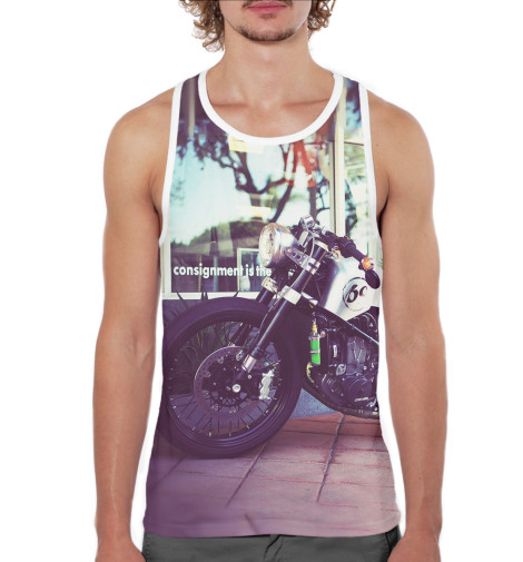 

Майки борцовки Print Bar, Белый, Мотоцикл