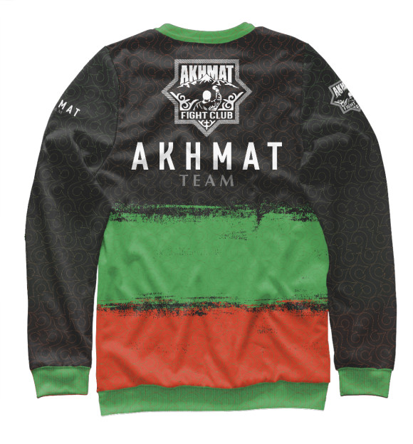Свитшот для девочек с изображением Akhmat Fight Club Team цвета Белый