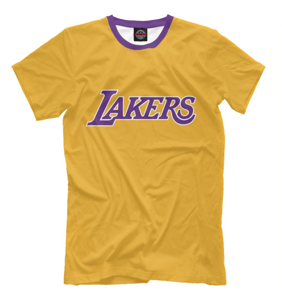 Мужская футболка с изображением Lakers цвета Хаки