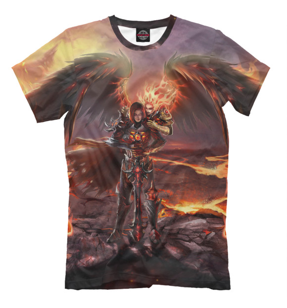 Мужская футболка с изображением Heroes of Might and Magic цвета Молочно-белый