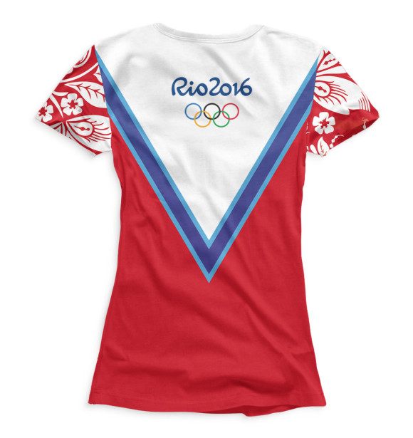 Женская футболка с изображением Олимпиада Рио-2016 цвета Белый