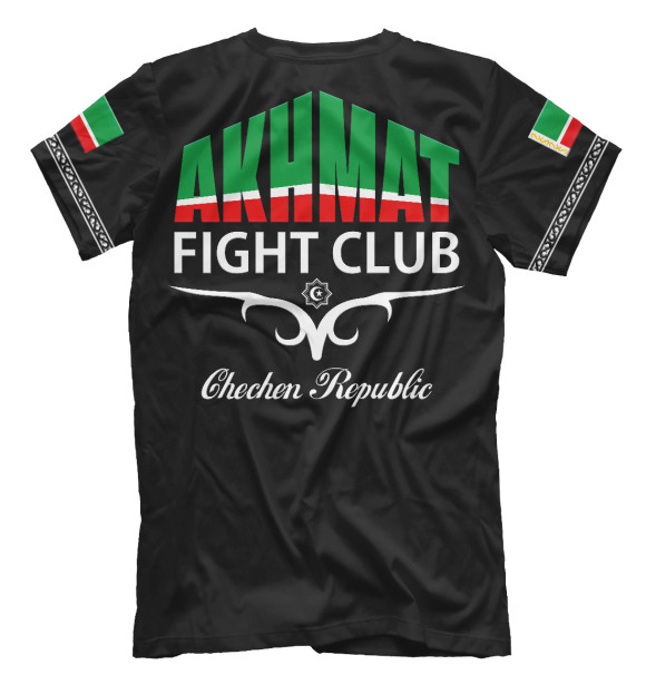 Футболка для мальчиков с изображением Akhmat Fight Club цвета Белый