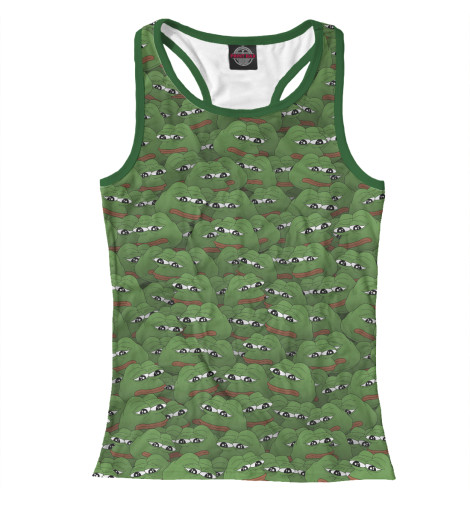 

Майки борцовки Print Bar, Белый, Грустные лягушки