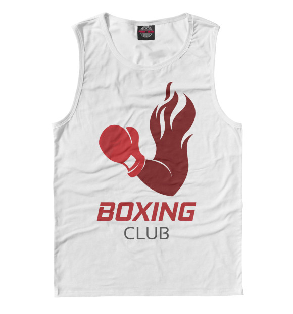 Майка для мальчика с изображением Boxing Club цвета Белый