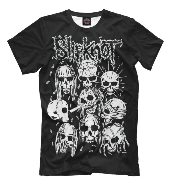 Футболка для мальчиков с изображением Slipknot цвета Черный