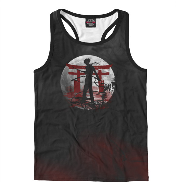 Мужская майка-борцовка с изображением Бездомный Бог цвета Белый