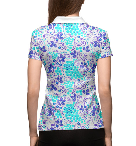 

Поло Print Bar, Белый, Хохлома