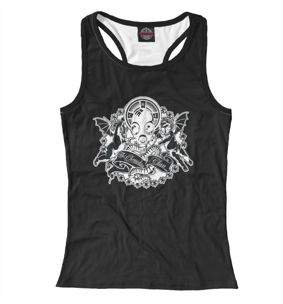 Женская майка-борцовка с изображением THE CHEMODAN CLAN цвета Белый