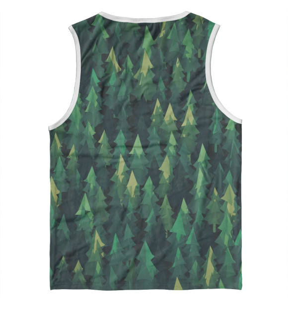 Майка для мальчика с изображением Simple forest цвета Белый