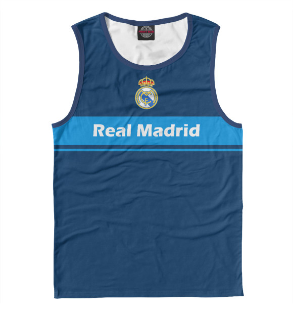 Майка для мальчика с изображением Real Madrid цвета Белый