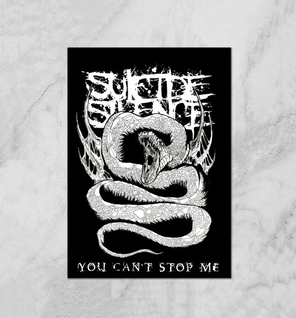 Плакат с изображением Suicide Silence цвета Белый