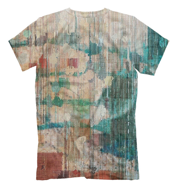 Мужская футболка с изображением Впечатление цвета Белый