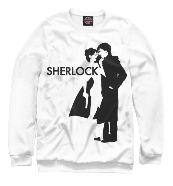 Свитшот для мальчиков с изображением Шерлок - Sherlock цвета Белый
