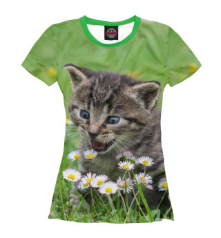 Женская футболка Cat
