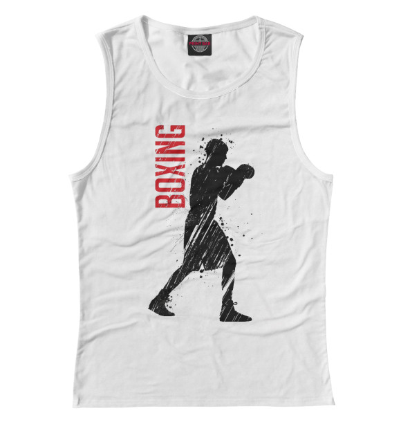 Майка для девочки с изображением Boxing цвета Белый