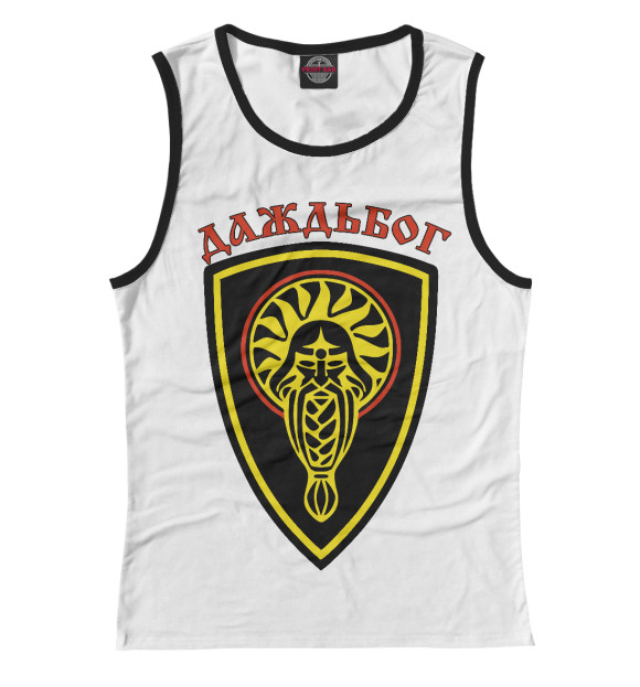 Майка для девочки с изображением Даждьбог цвета Белый