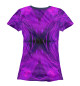 Женская футболка Абстракция фиолетовая