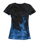 Женская футболка SAAB blue fire