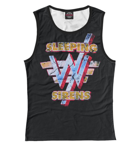

Майки Print Bar, Белый, Sleeping with sirens