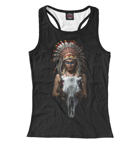 

Майки борцовки Print Bar, Белый, Девушка-индеец