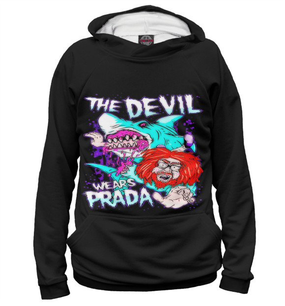 Женское худи с изображением The Devil Wears Prada цвета Белый