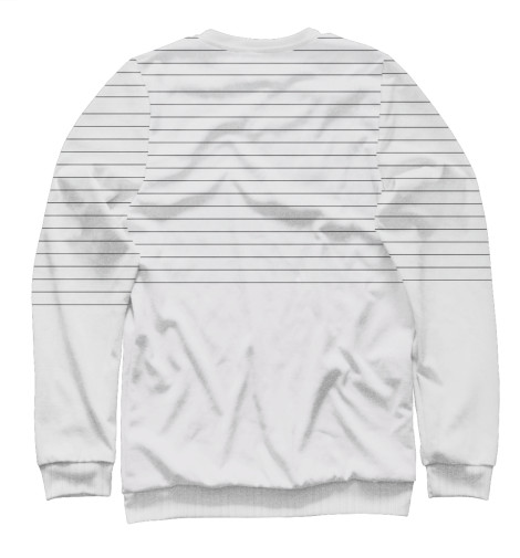 

Свитшоты Print Bar, Белый, Drawing a Line