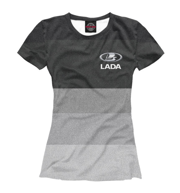 Женская футболка с изображением LADA цвета Белый